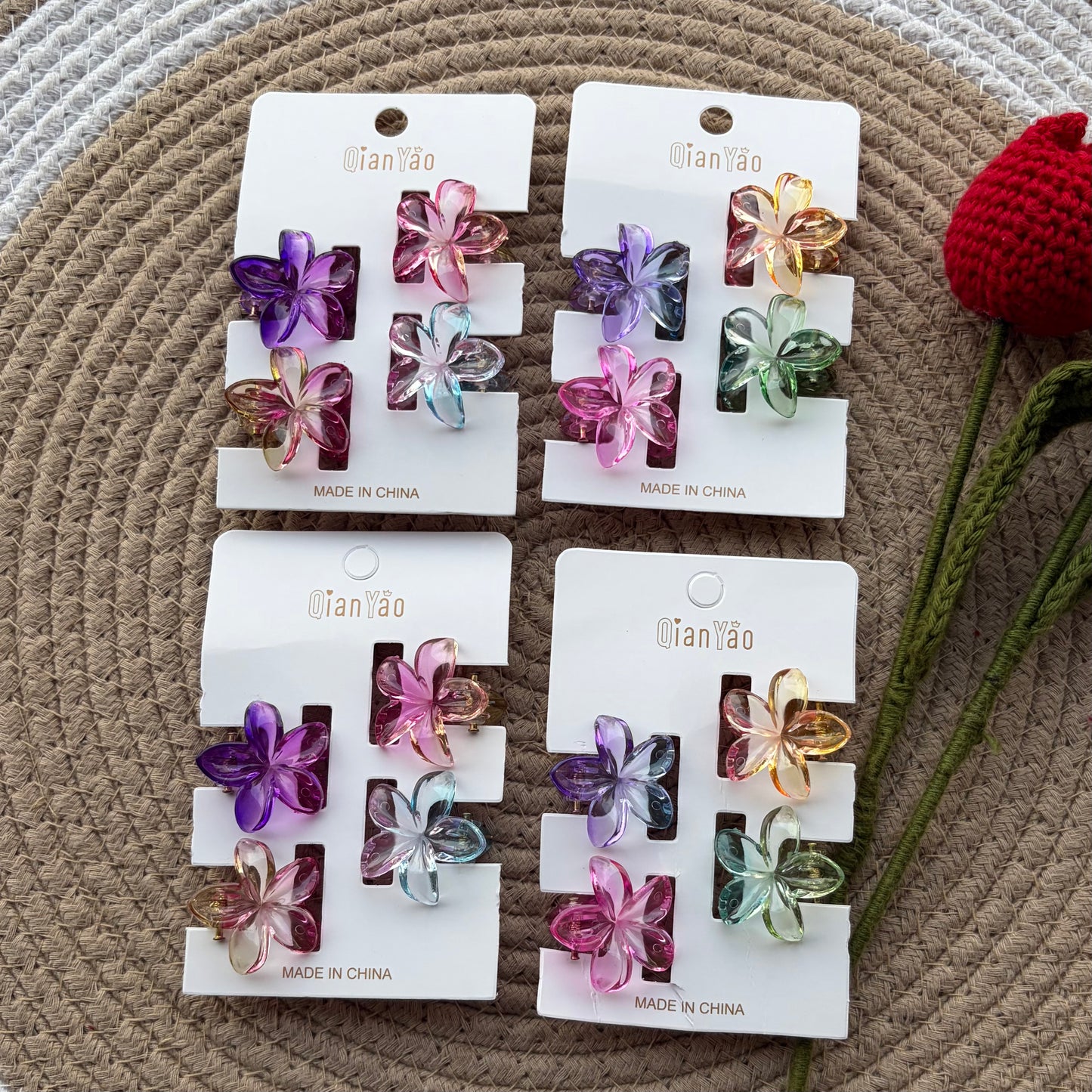 Flower claws (16 Pieces)4 Cards