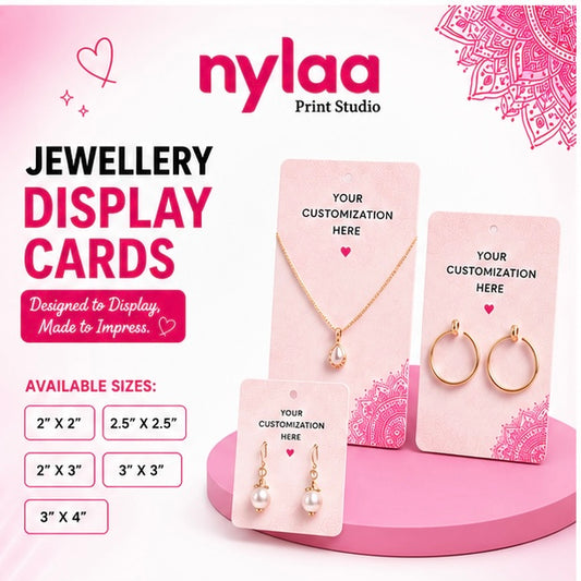 Customized Jewellery Display Card