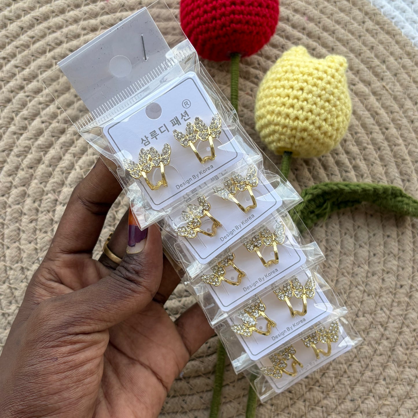 Korean Earrings (5 Pairs)