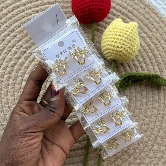 Korean Earrings (5 Pairs)