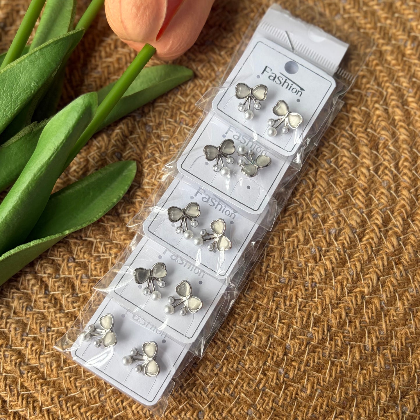 Korean Earrings (5 Pairs)