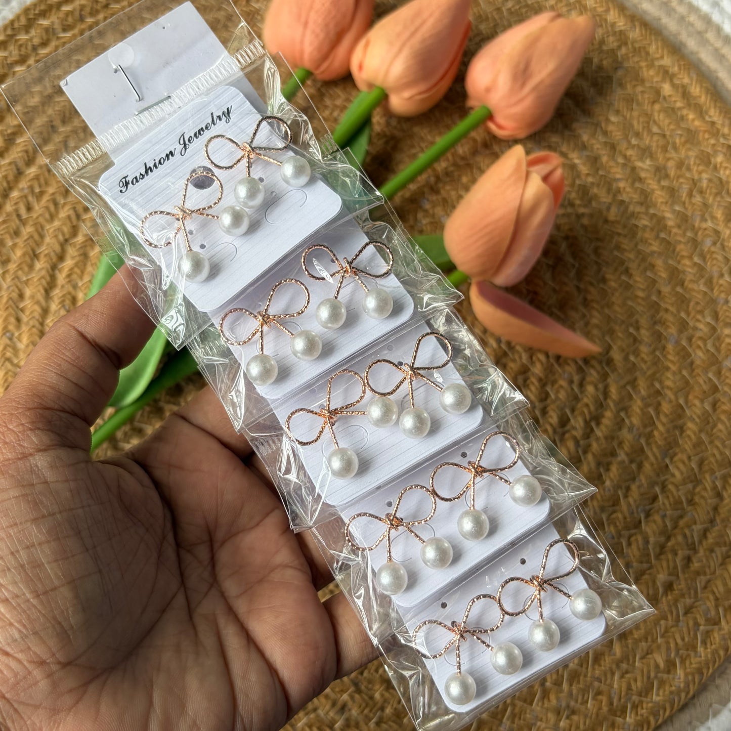 Korean Earrings (5 Pairs)
