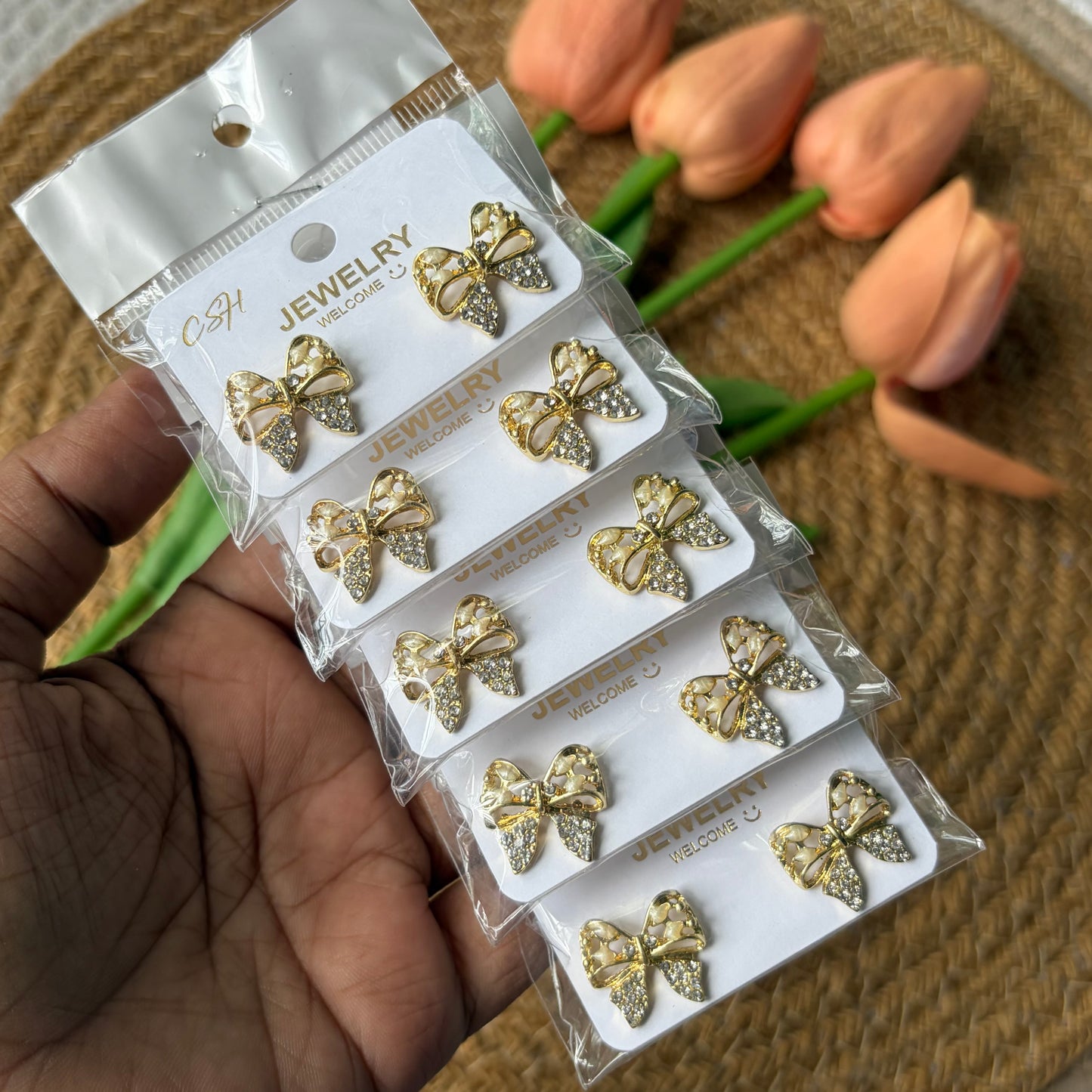 Korean Earrings (5 Pairs)