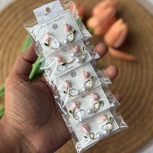 Korean Earrings (5 Pairs)