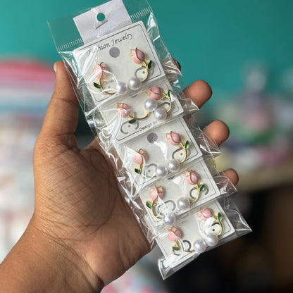 Korean Earrings (5 Pairs)