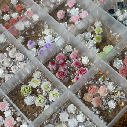 Premium 5D Roses Mix Flowers & Bead Details With Box