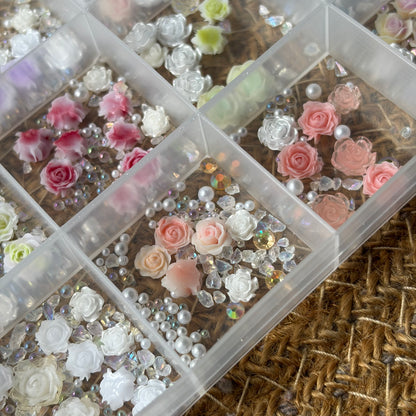 Premium 5D Roses Mix Flowers & Bead Details With Box