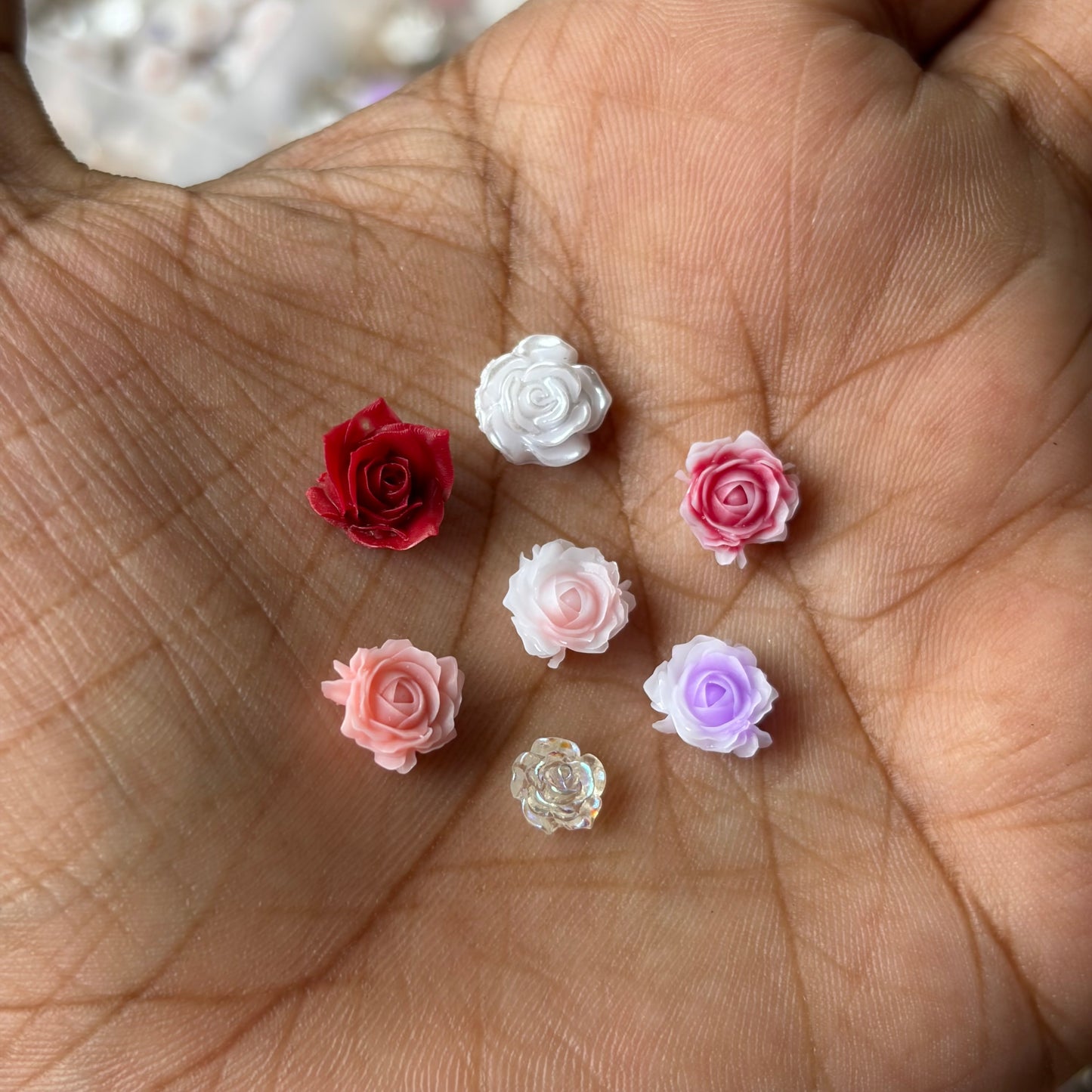 Premium 5D Roses Mix Flowers & Bead Details With Box