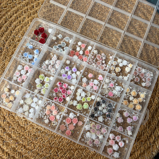 Premium 5D Roses Mix Flowers & Bead Details With Box