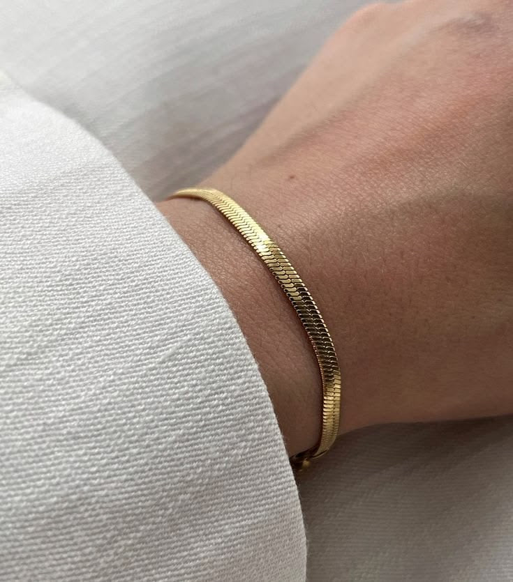 Premium Quality Stainless Steel Snake Chain Bracelet Waterproof