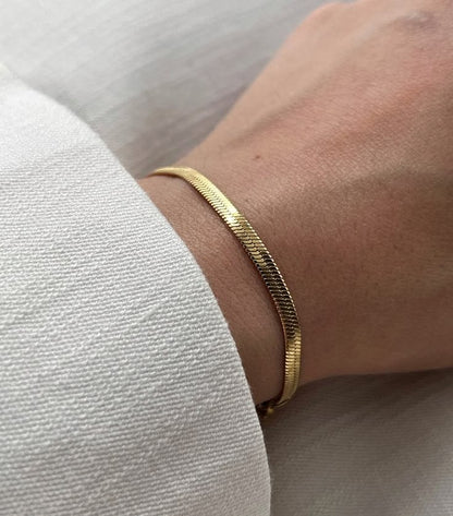 Premium Quality Stainless Steel Snake Chain Bracelet Waterproof