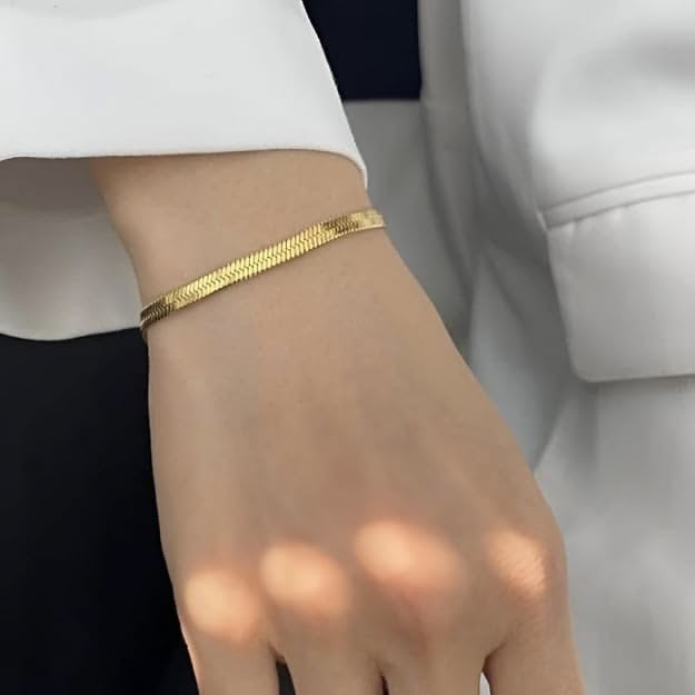 Premium Quality Stainless Steel Snake Chain Bracelet Waterproof
