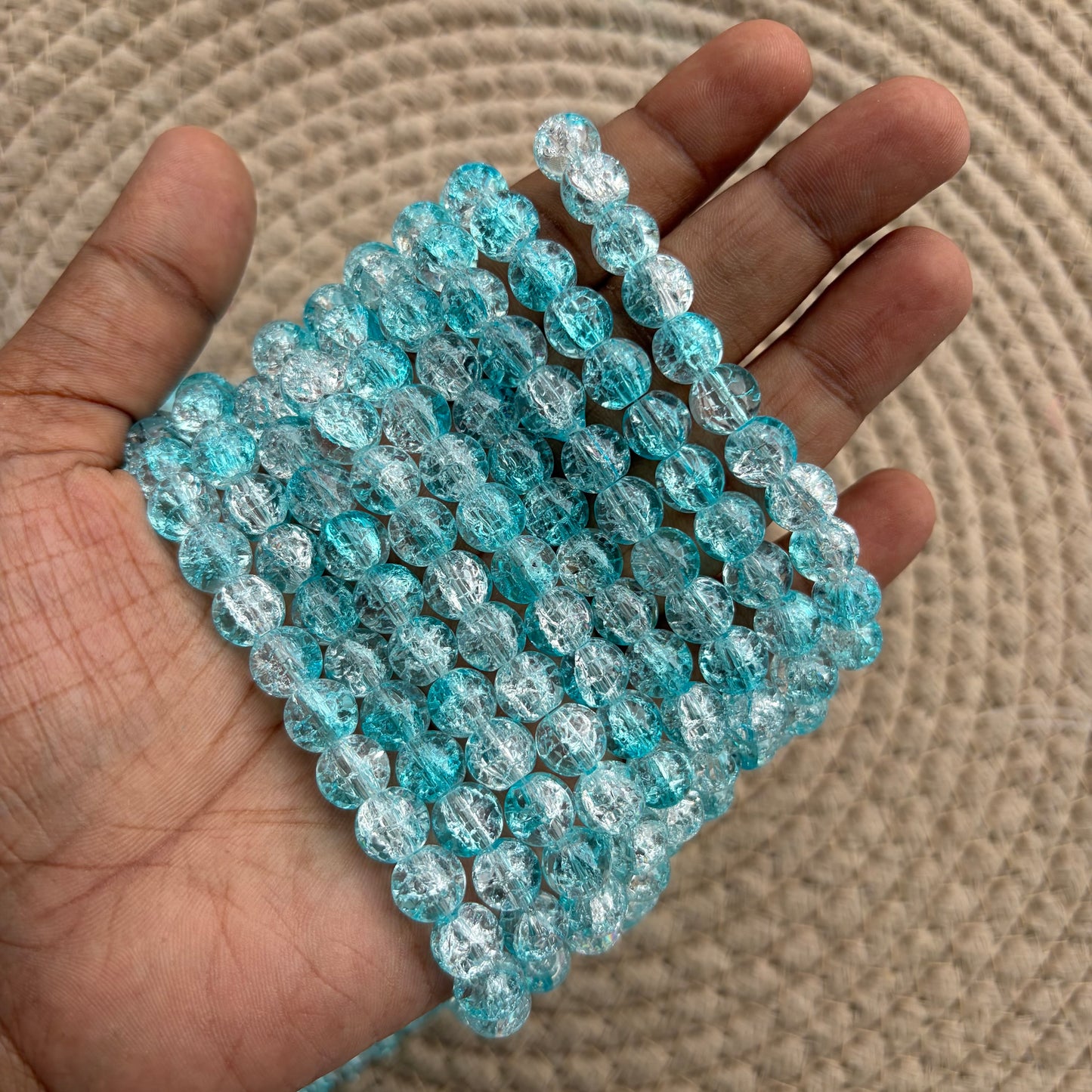 Crackle Beads 8mm (95-100 beads)