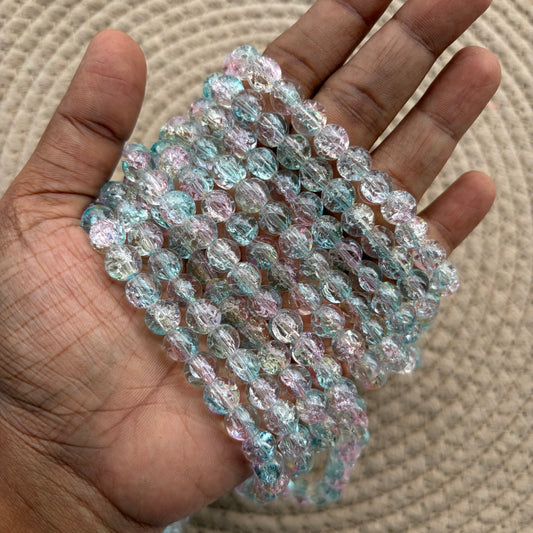 Crackle Beads 8mm (95-100 beads)