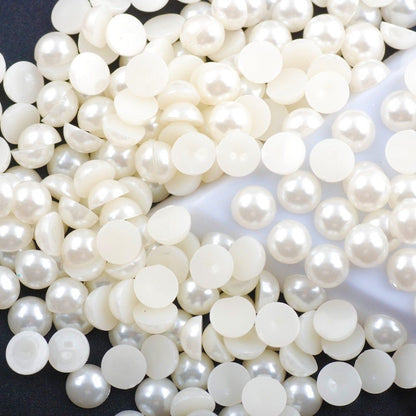 Half Cut Pearl 8mm (Ivory) 10 Grams