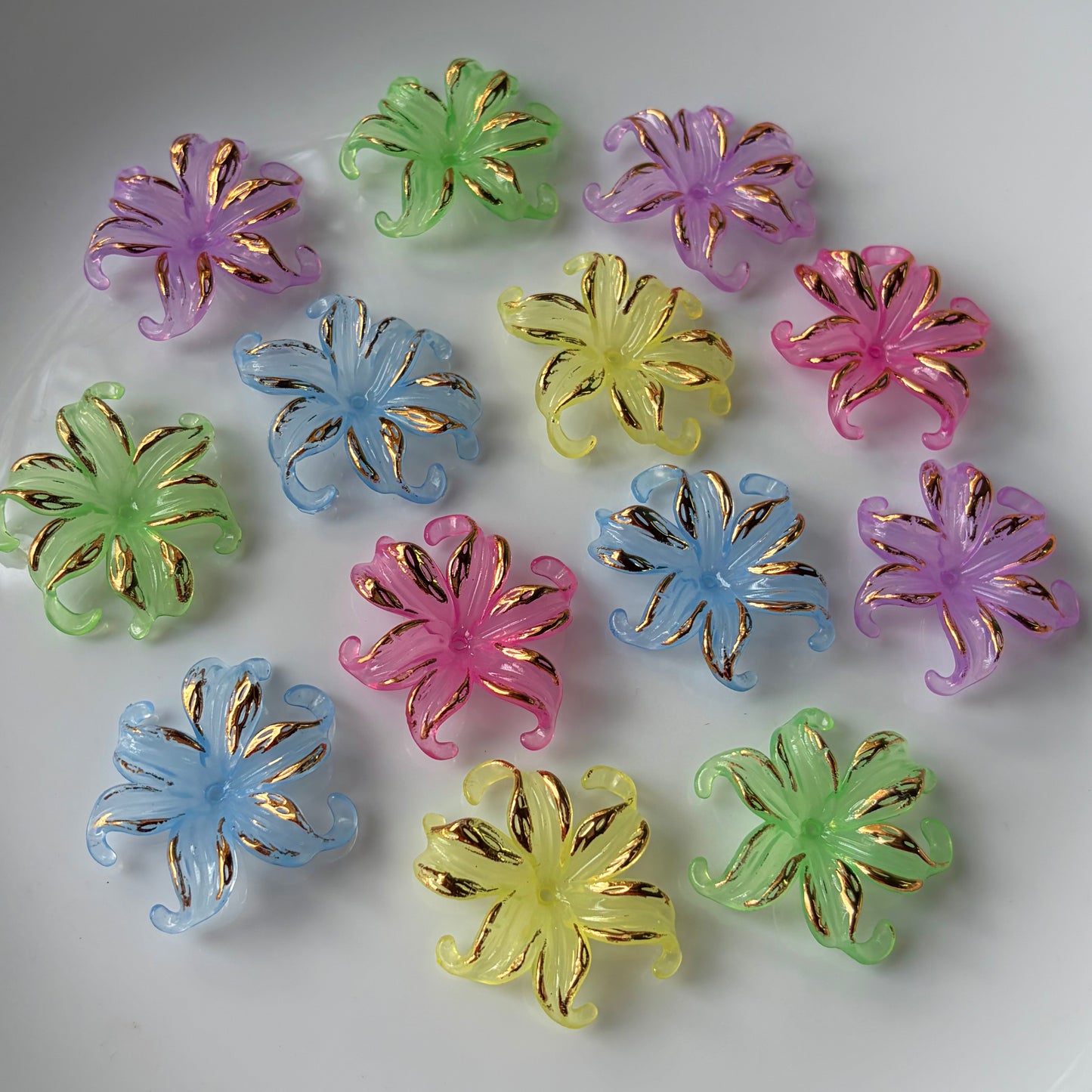 Acrylic Multi Flowers (10 Grams)