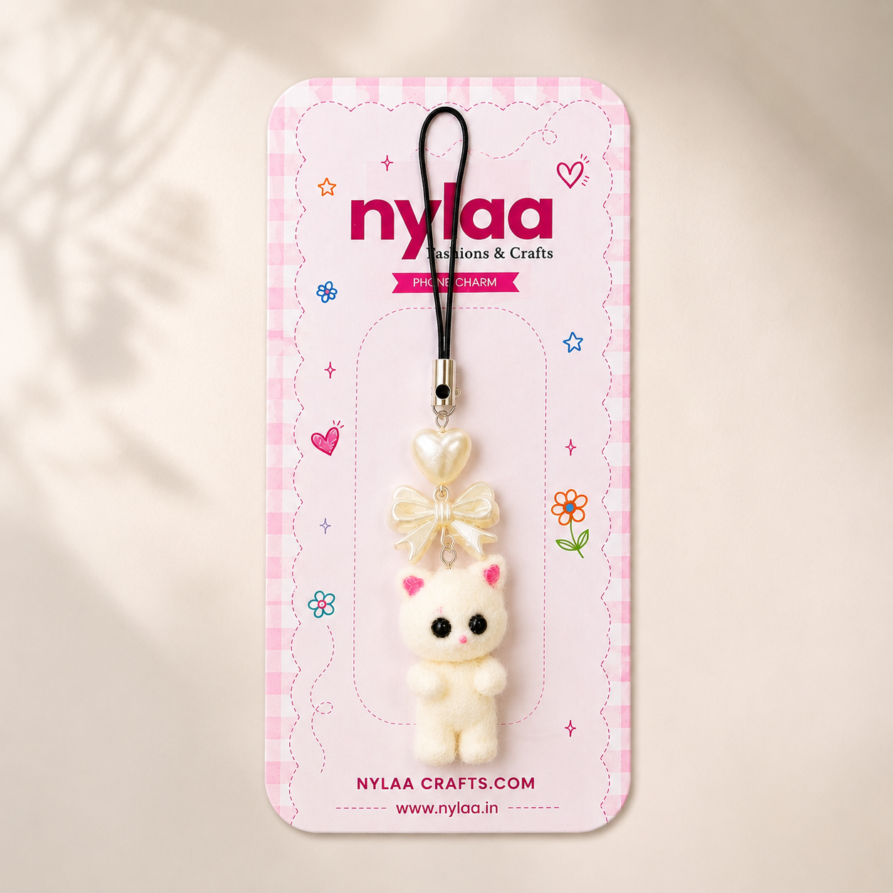 Fur Cat Phone Charm