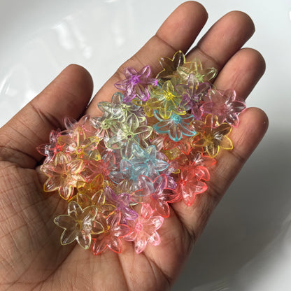 Glossy Transparent Flowers (10 Grams)