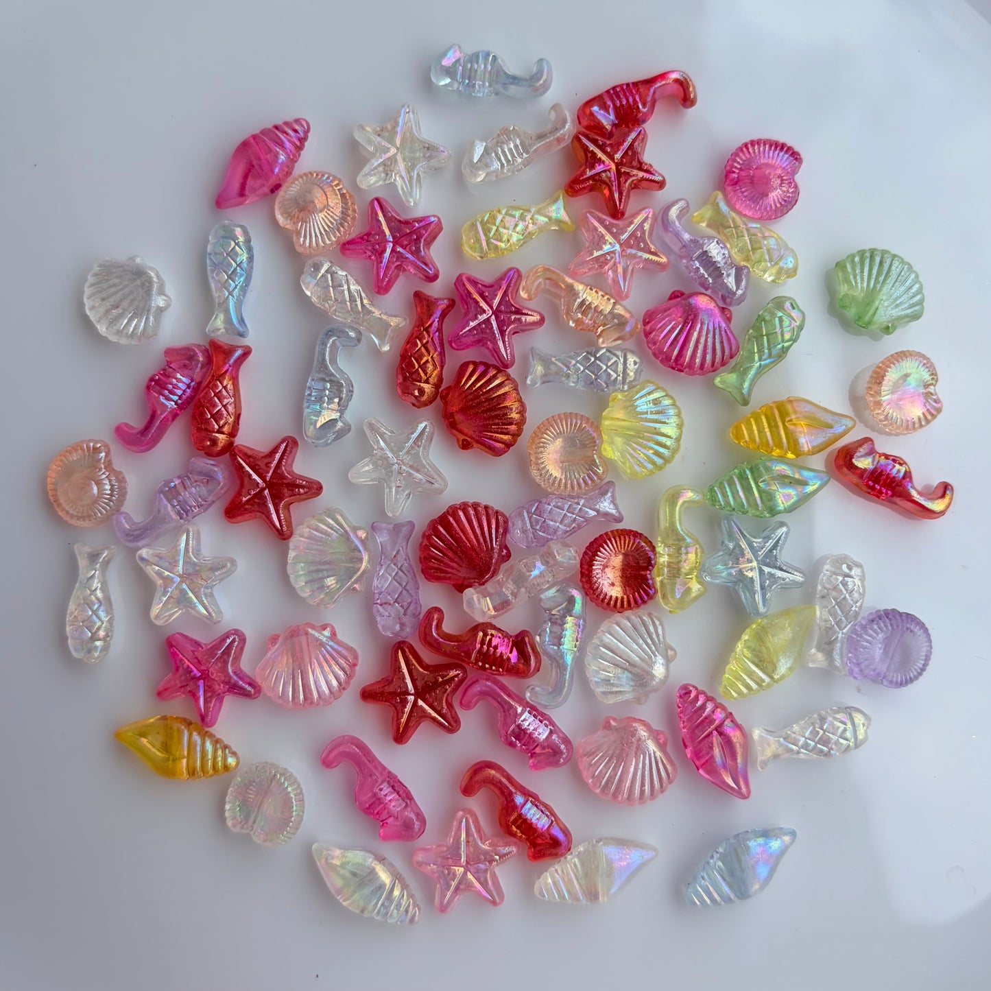 Holographic Beach Theme Beads (10 Grams)