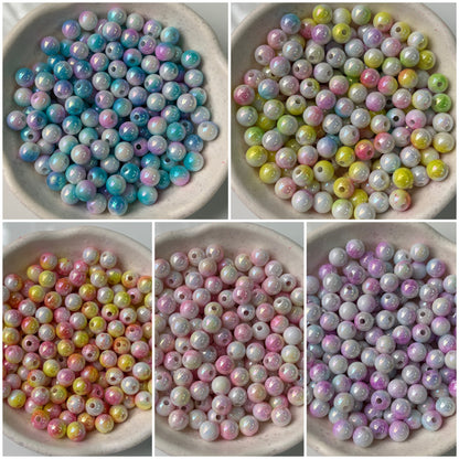 Dual Acrylic Beads 8mm (10 Grams)