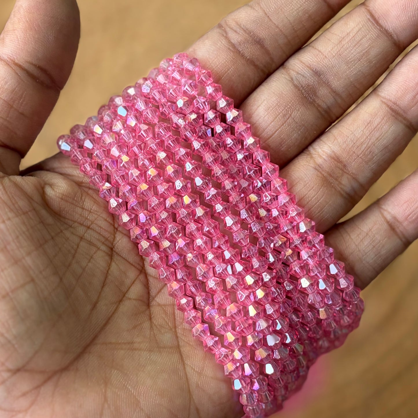 Faceted Diamond Cut Crystal Beads