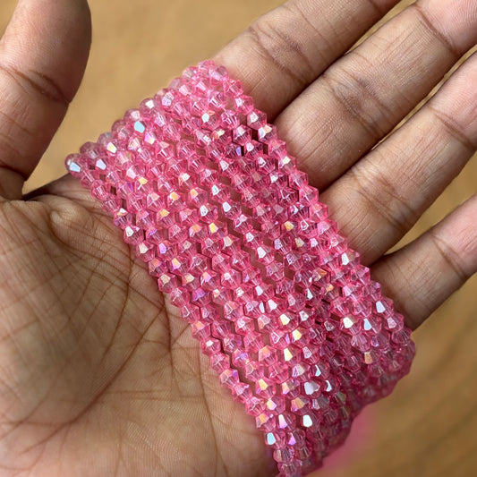 Faceted Diamond Cut Crystal Beads