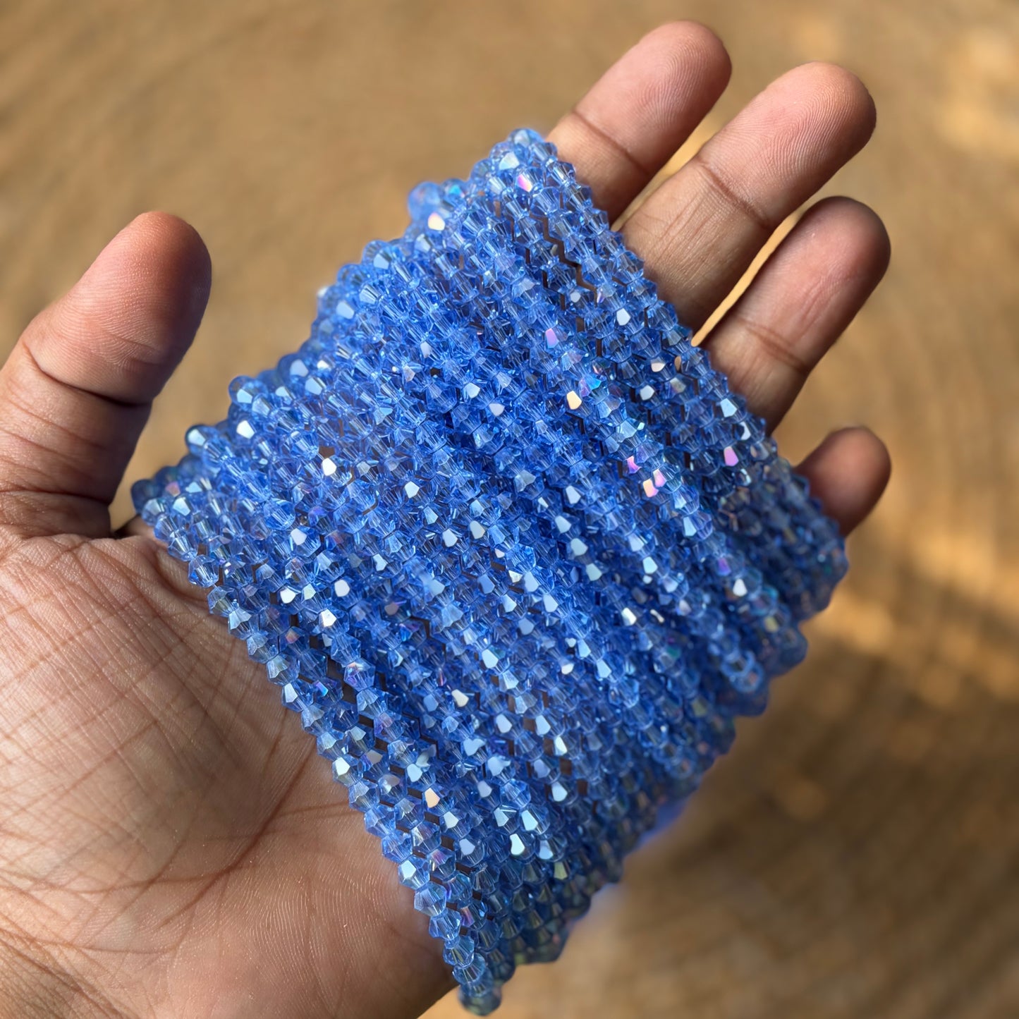 Faceted Diamond Cut Crystal Beads