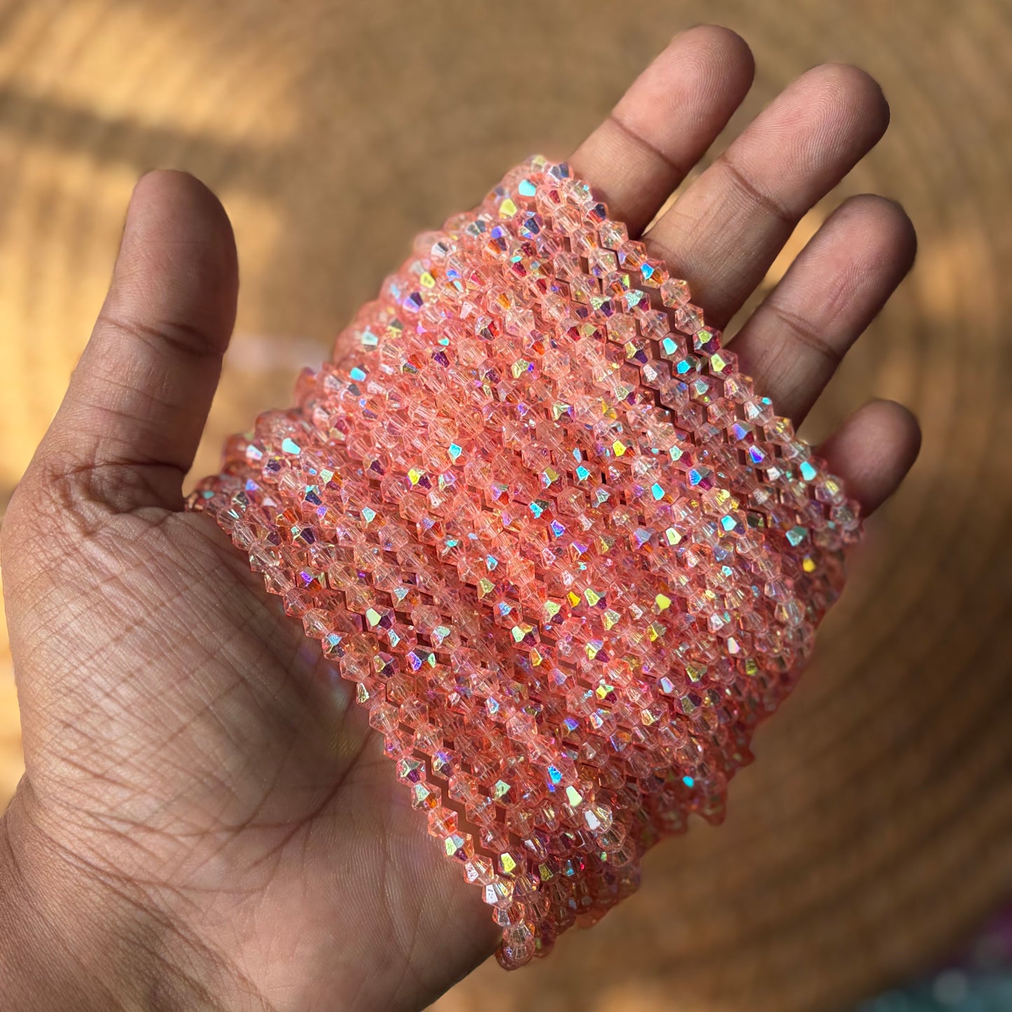 Faceted Diamond Cut Crystal Beads