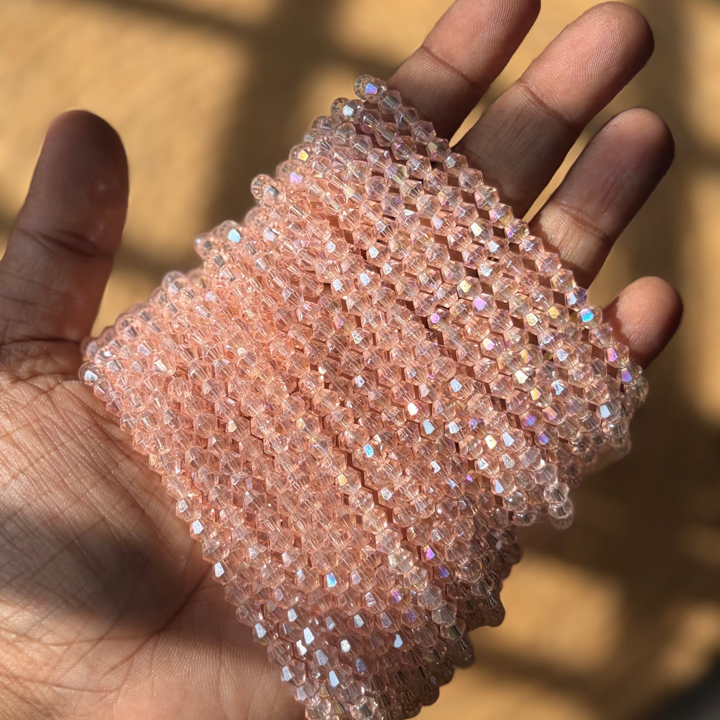 Faceted Diamond Cut Crystal Beads