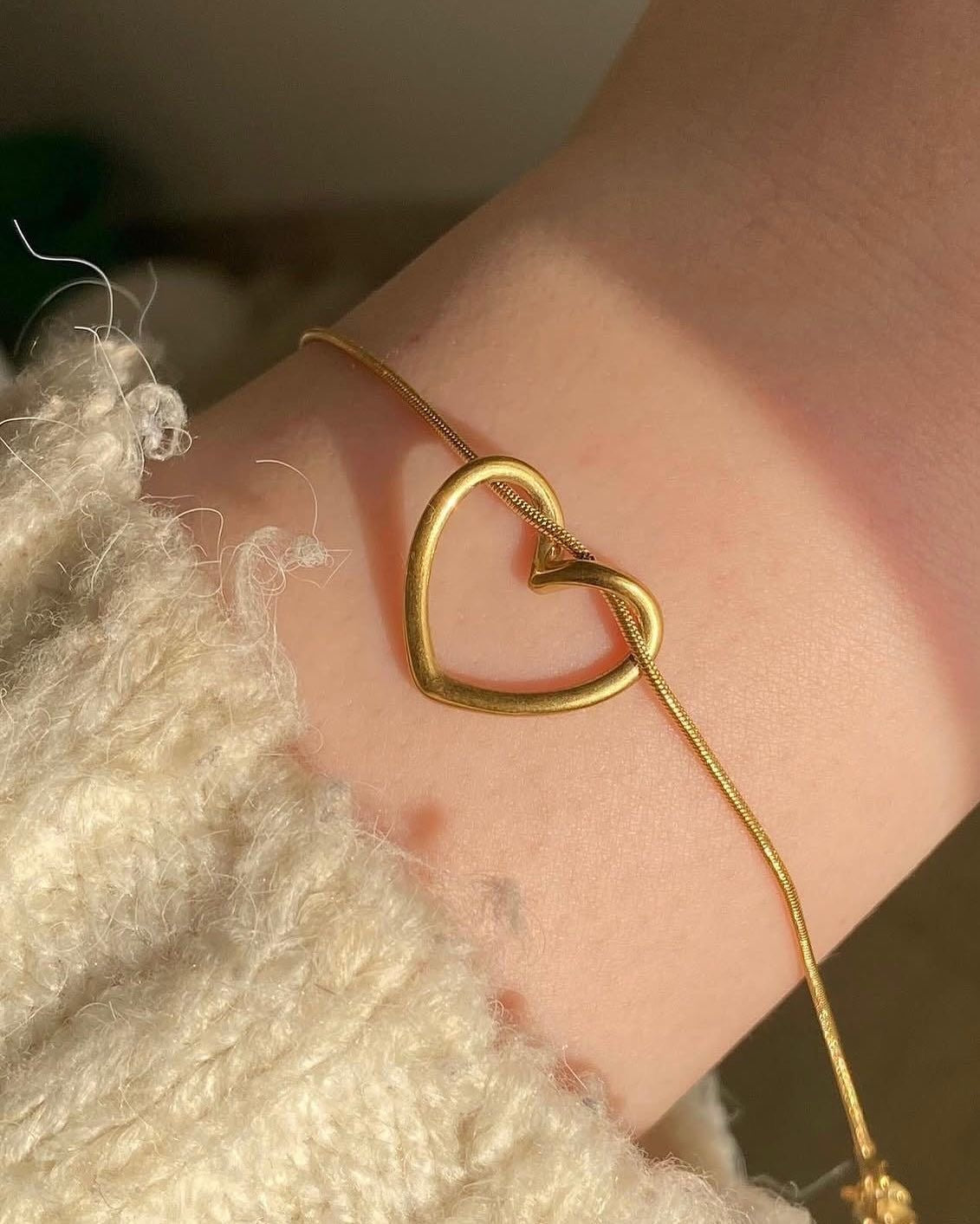 Heart Combo ( Bracelet+Chain+Earrings+Finger Ring)