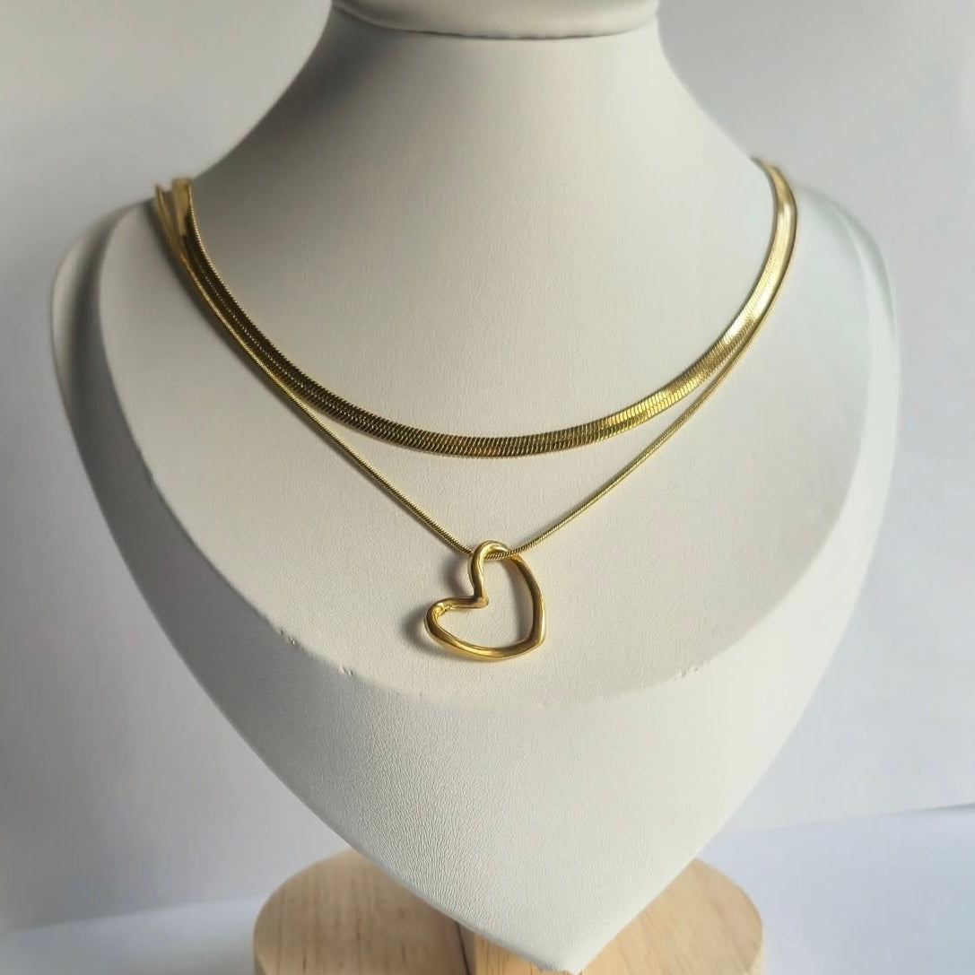 Trending Snake + Heart Combo
