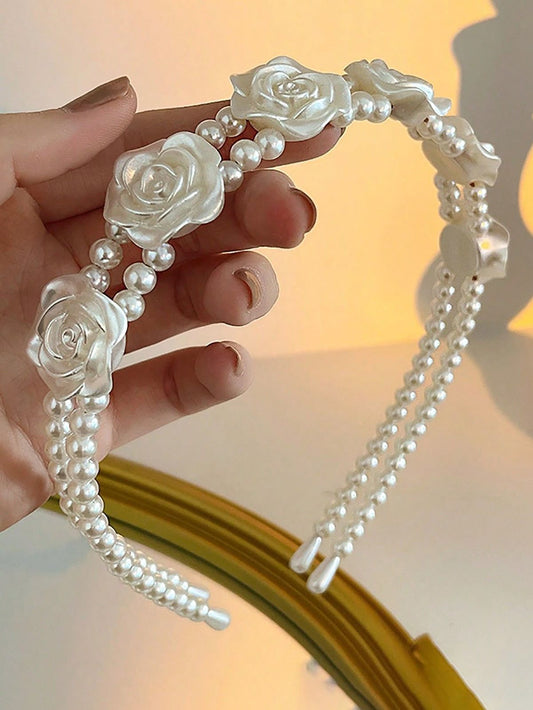Pearl Roses Hairband