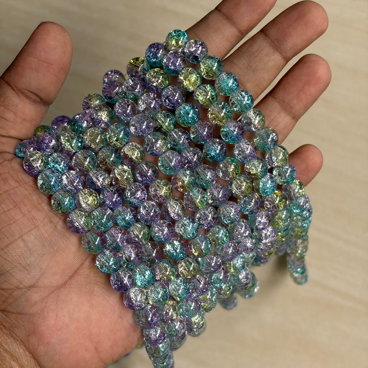 Crackle Beads 8mm (95 beads Apx)