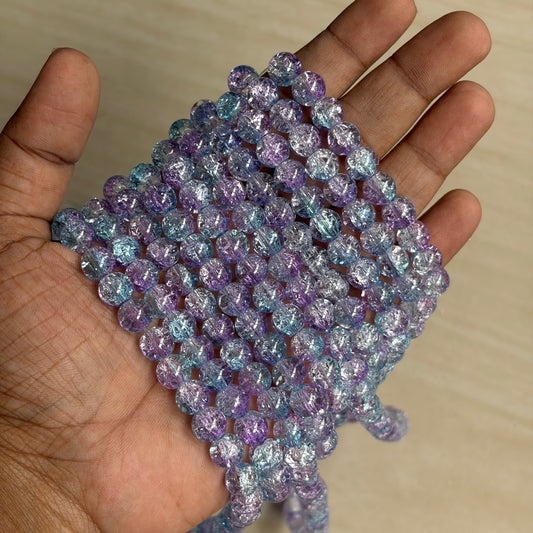 Crackle Beads 8mm (95 beads Apx)