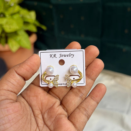 Korean Earrings (5 Pairs)