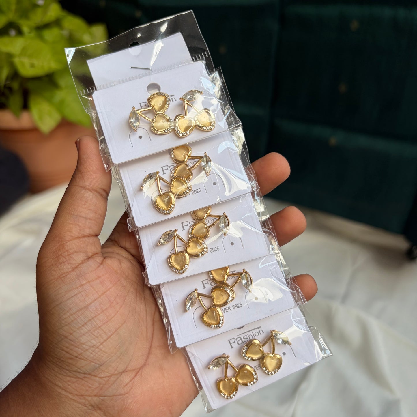 Korean Earrings (5 Pairs)