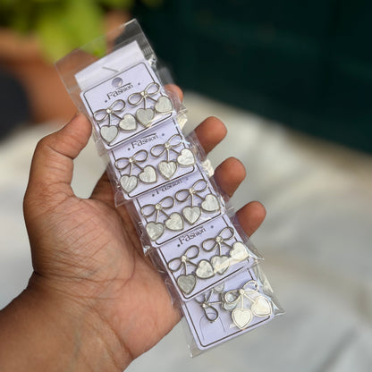 Korean Earrings (5 Pairs)