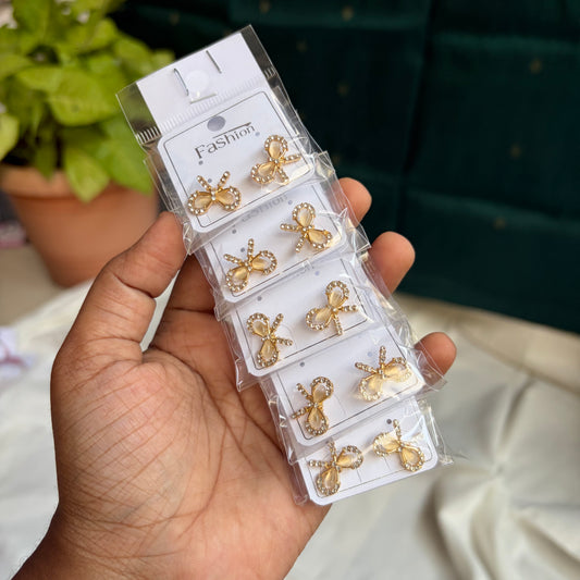 Korean Earrings (5 Pairs)