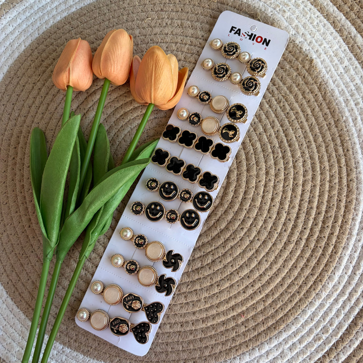Korean Aligator Hairpins (12 Pieces)
