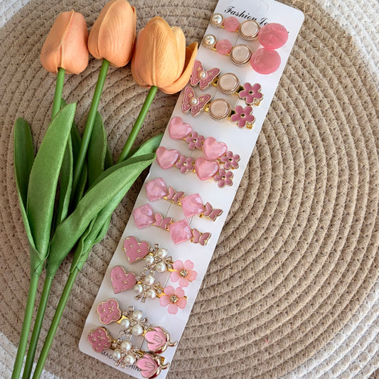 Korean Aligator Hairpins (12 Pieces)