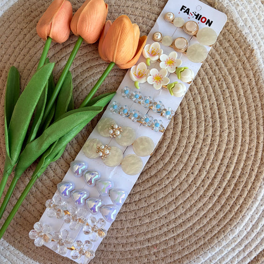 Korean Aligator Hairpins (12 Pieces)