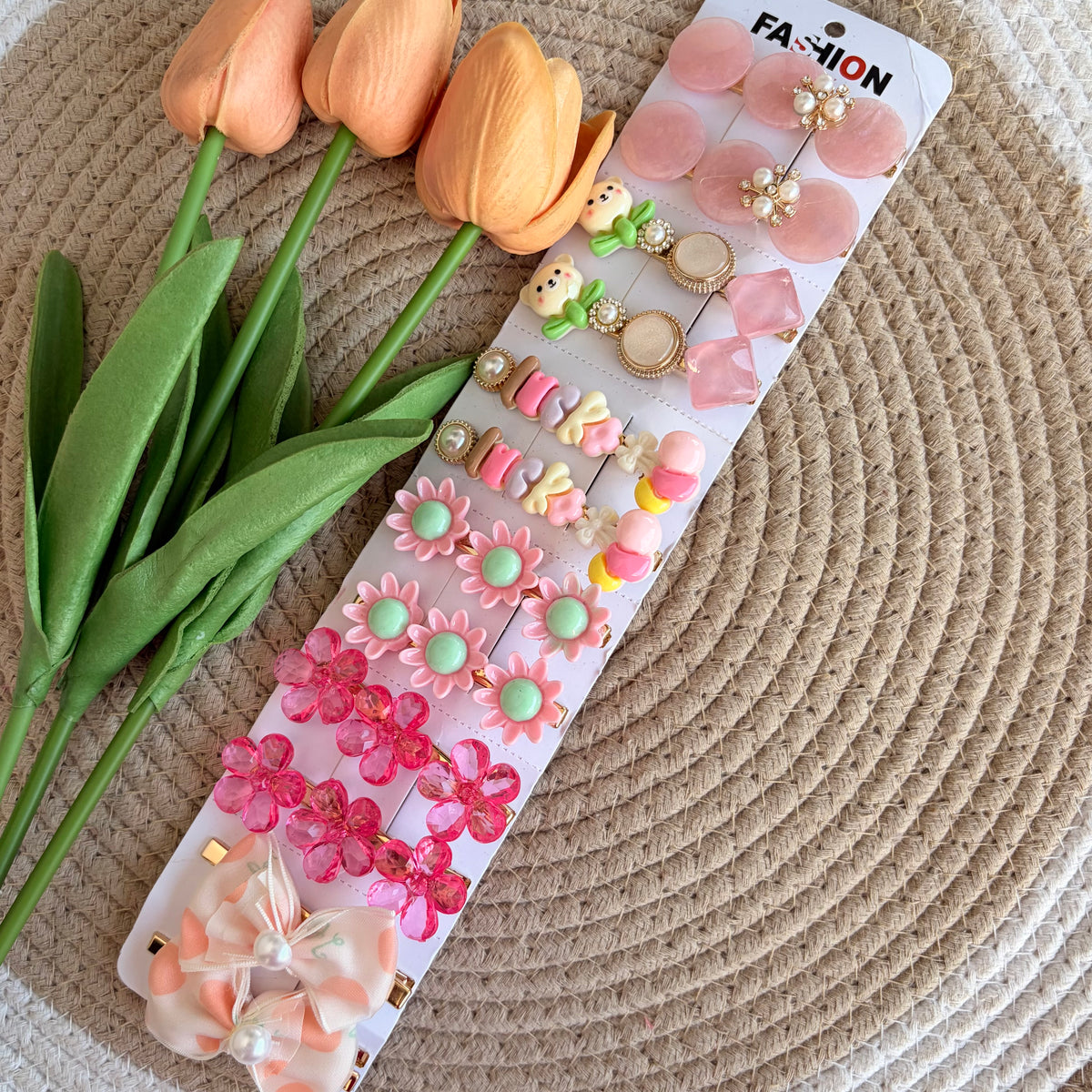 Korean Aligator Hairpins (12 Pieces)