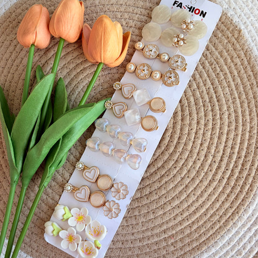 Korean Aligator Hairpins (12 Pieces)