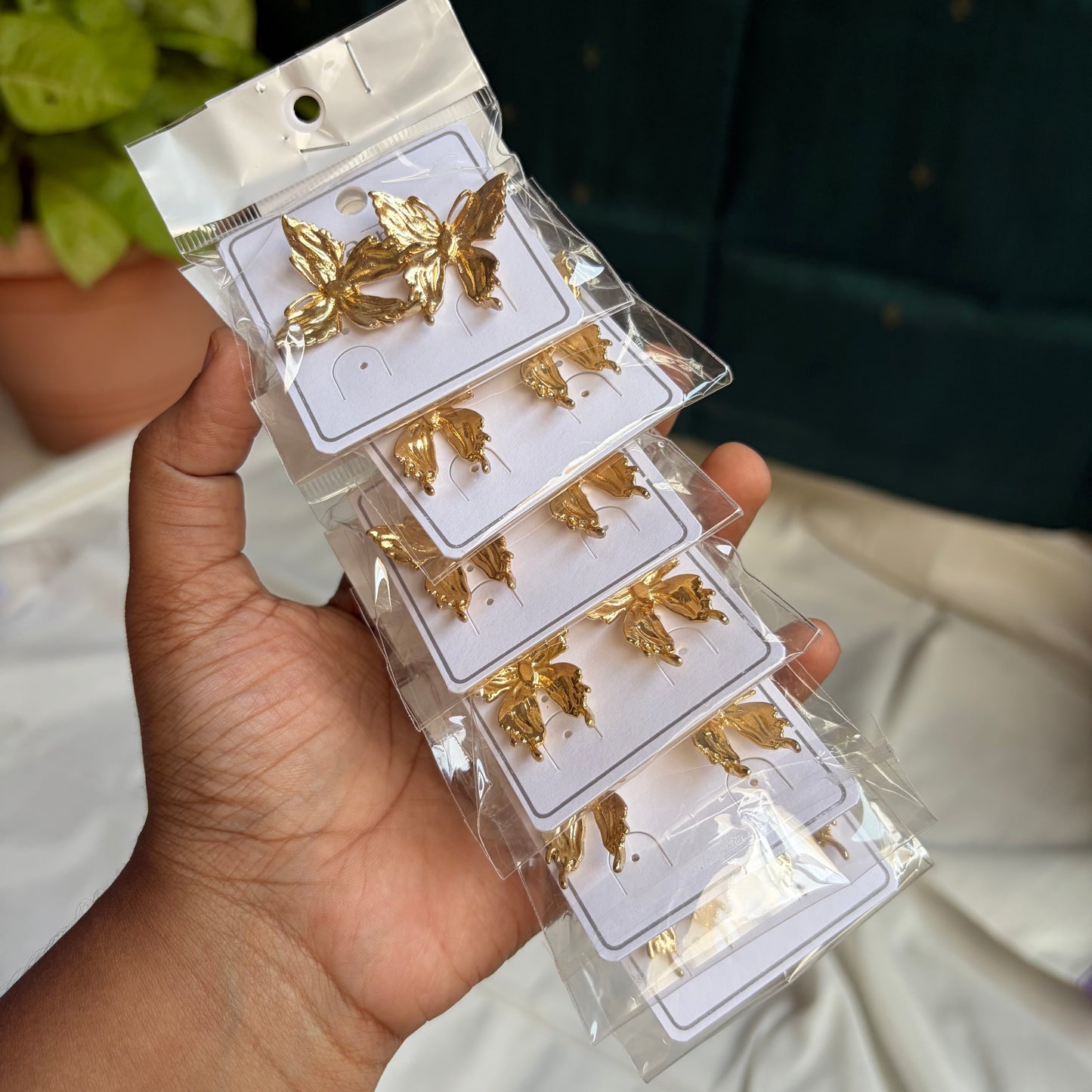 Korean Earrings (3 Pairs)