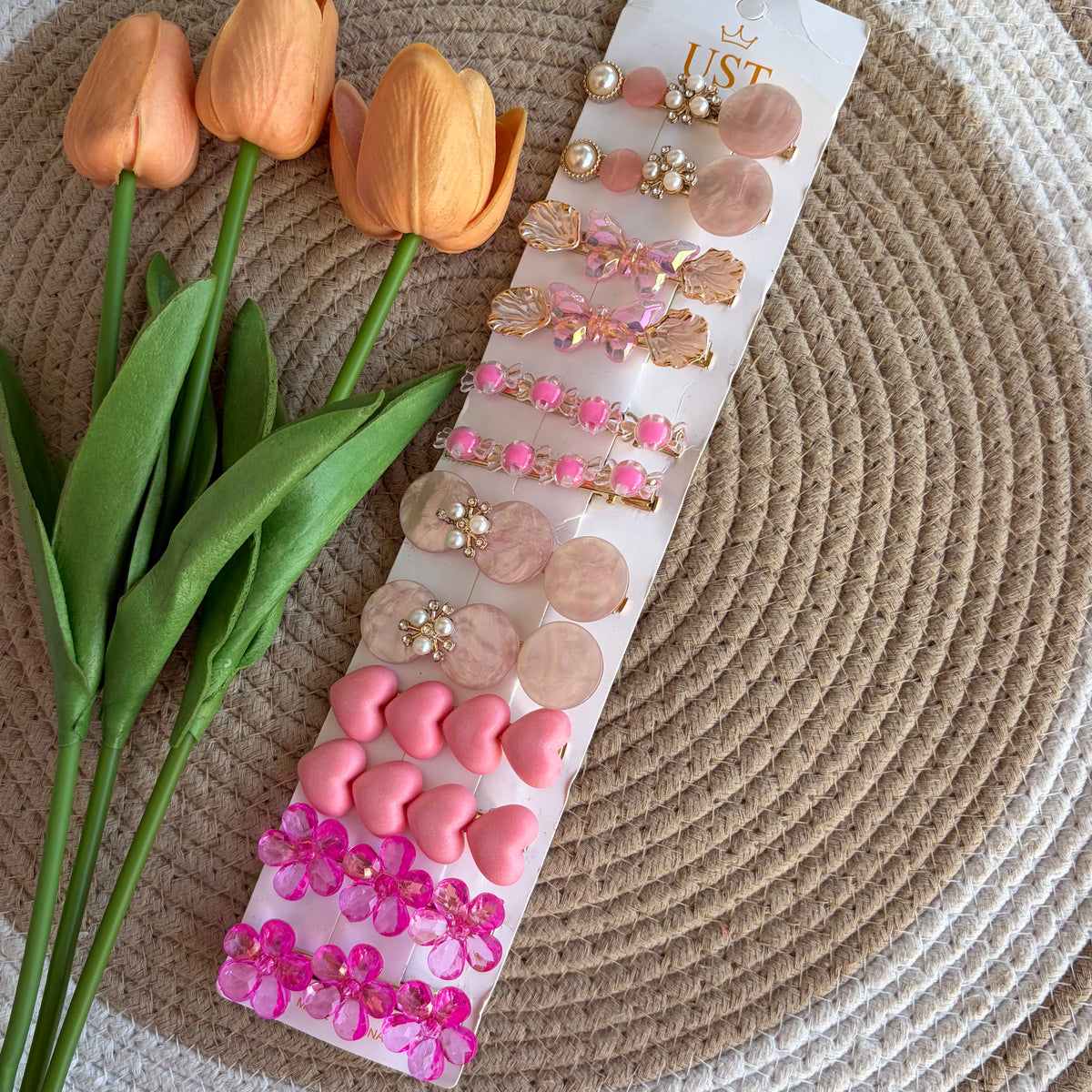 Korean Aligator Hairpins (12 Pieces)