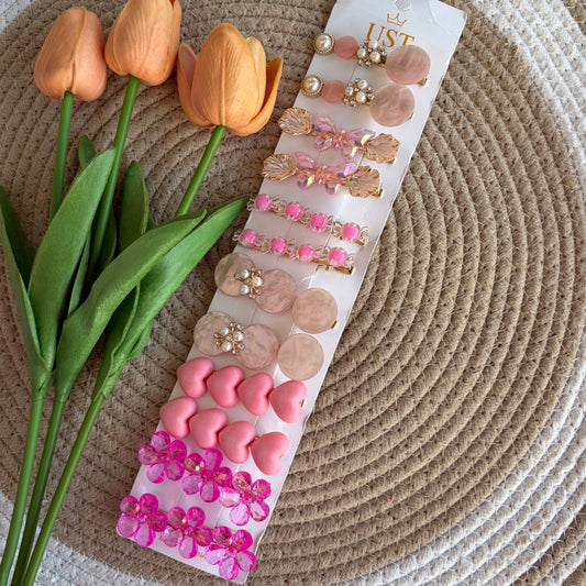 Korean Aligator Hairpins (12 Pieces)