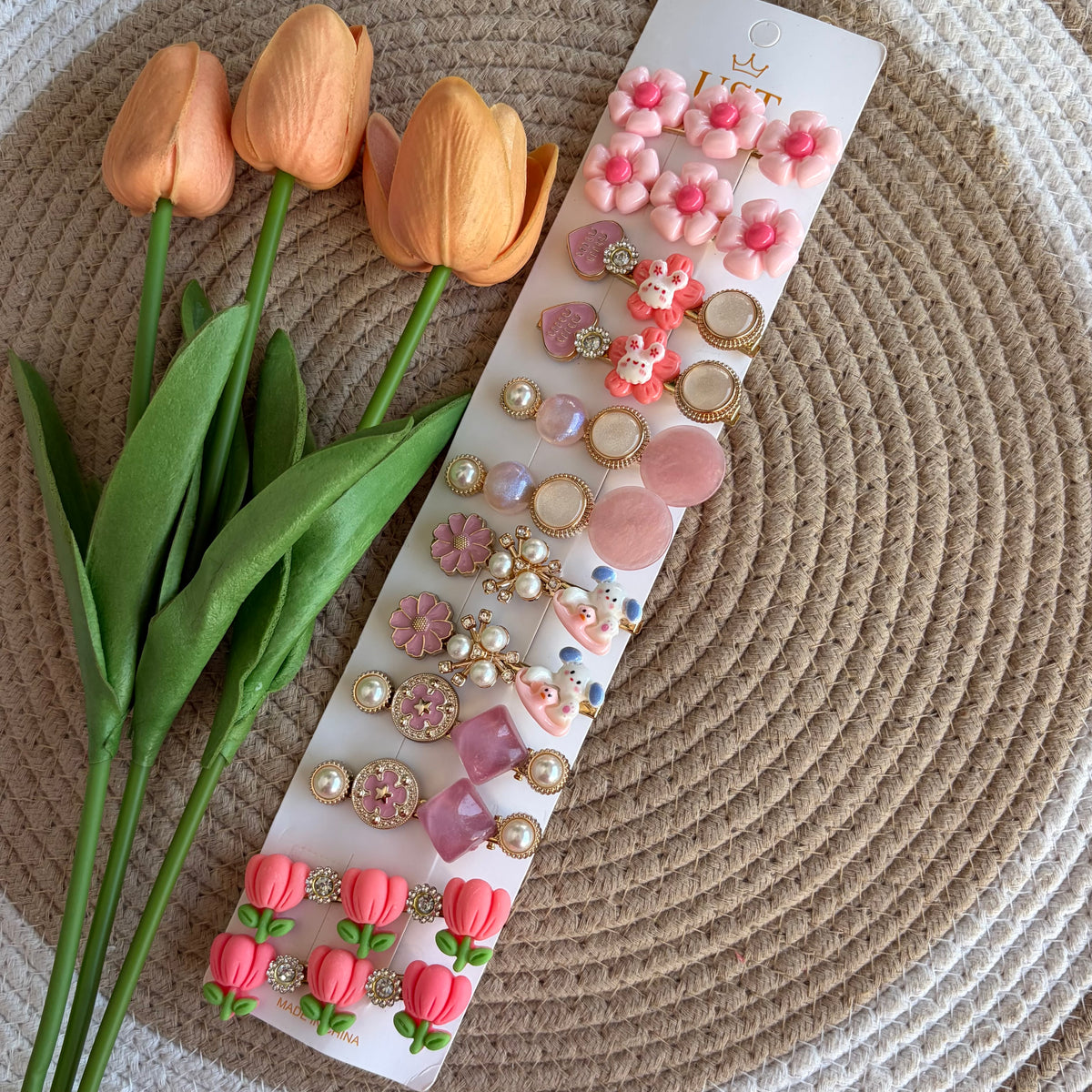 Korean Aligator Hairpins (12 Pieces)