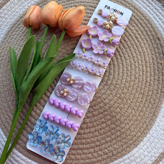 Korean Aligator Hairpins (12 Pieces)