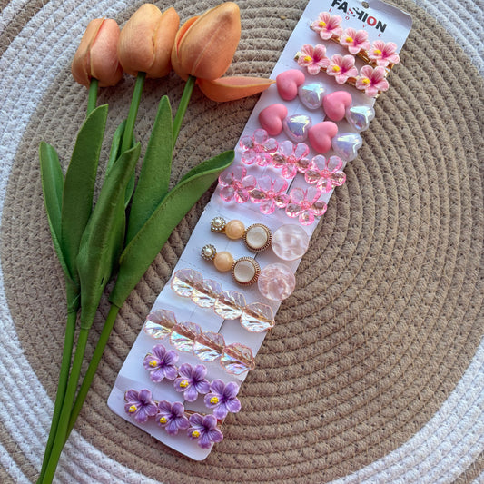 Korean Aligator Hairpins (12 Pieces)
