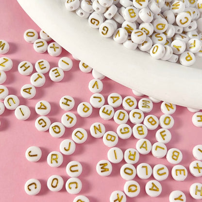 Alphabet Beads Golden (20 Grams)